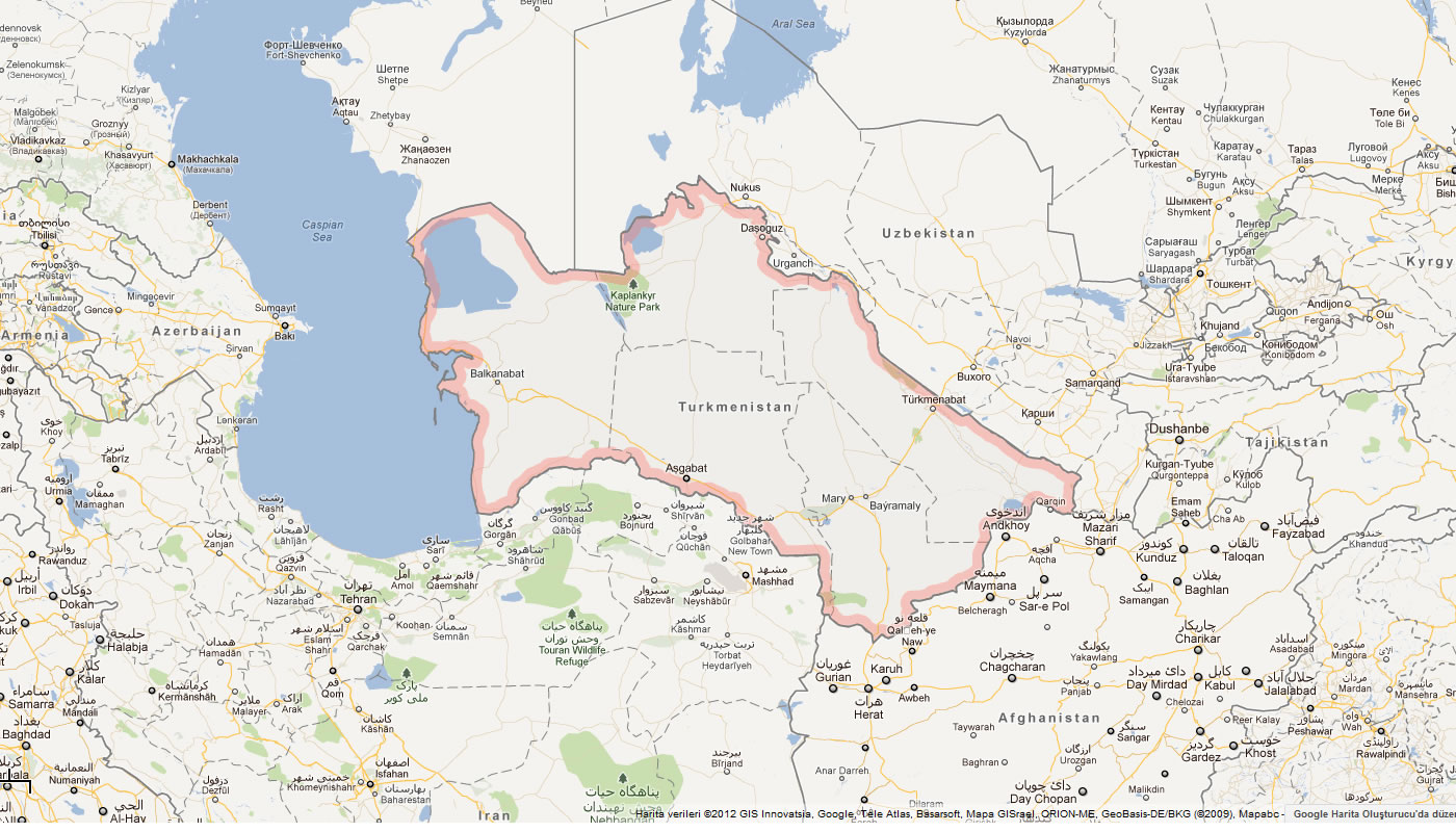 harita turkmenistan